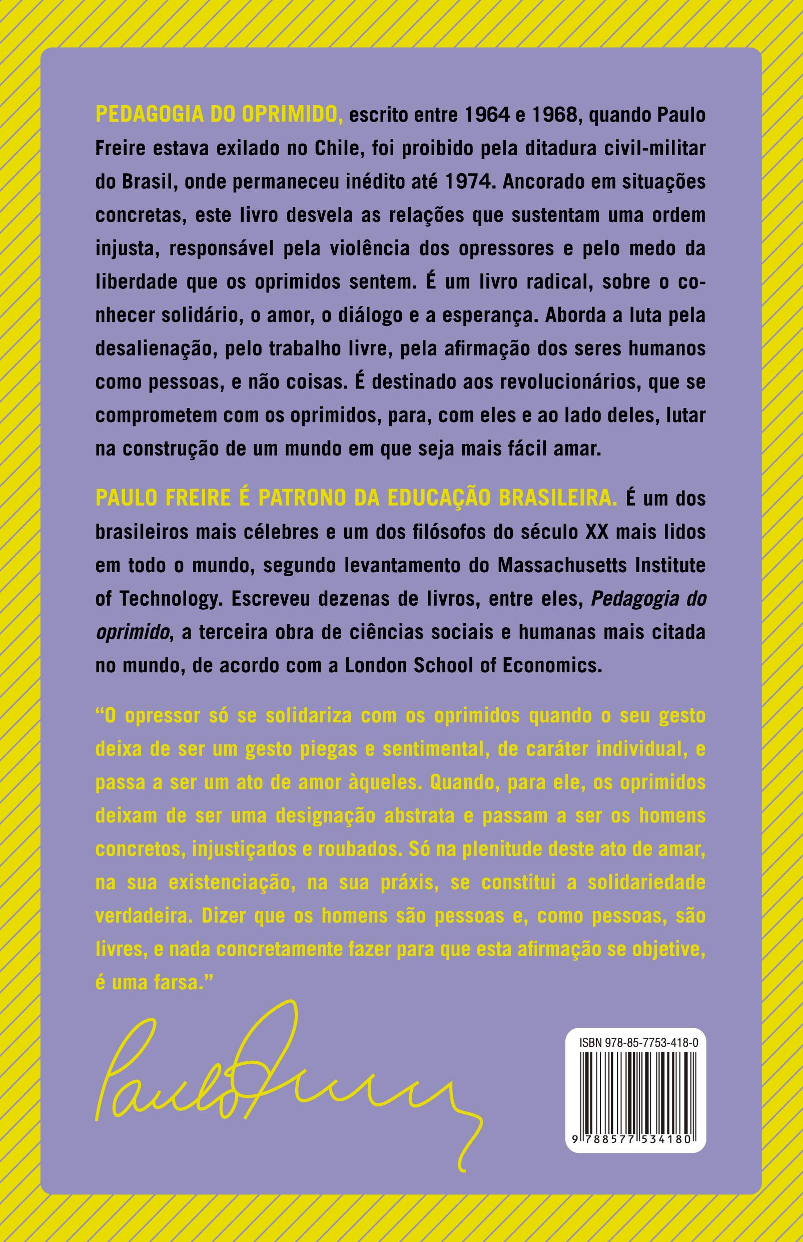 Pedagogia do Oprimido (Em Portugues do Brasil)