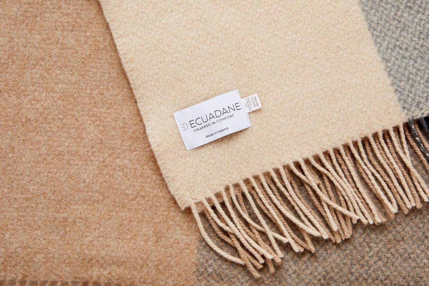 Ecuadane Luxury Wool Throw Blanket, Woven, Luxury, Soft, Irish, Peruvian Throw Blanket - Aoife Willow