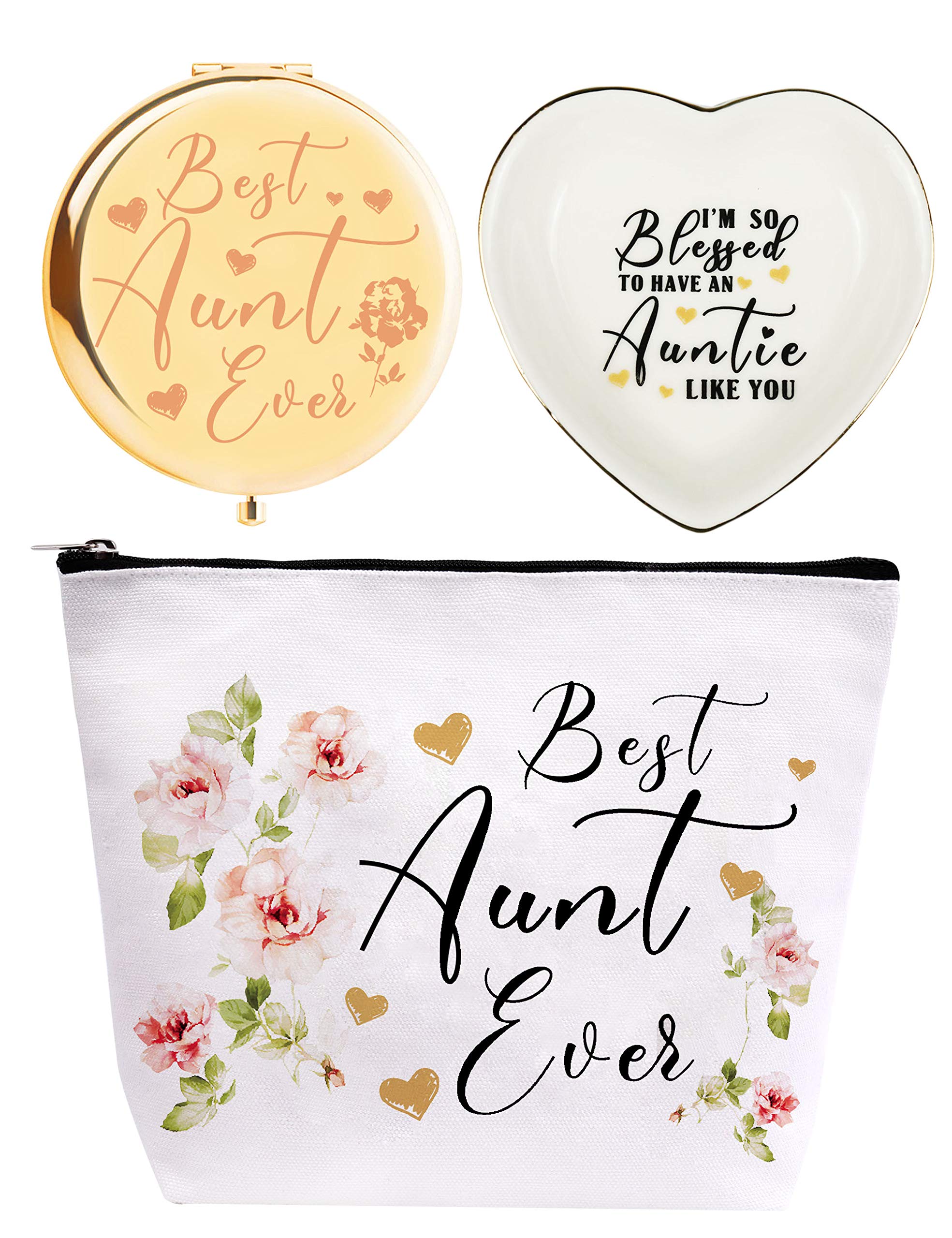 Best Aunt Ever Gifts, Aunt Gifts, Best Gifts for Auntie, Best Aunt Ever Cosmetic Bag, Best Aunt Gifts, Birthday Gifts for Auntie, Gifts for Aunt, Aunt Birthday, Aunt Compact Mirror, Best Auntie Gifts