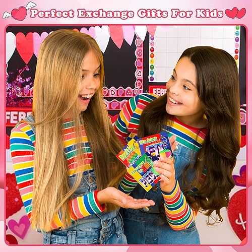 Miniatura 6 de Regalos para el día de San Valentín para niños, 30 tarjetas de San Valentín con rompecabezas de rompecabezas de cerebro, juguetes de rompecabezas 3D