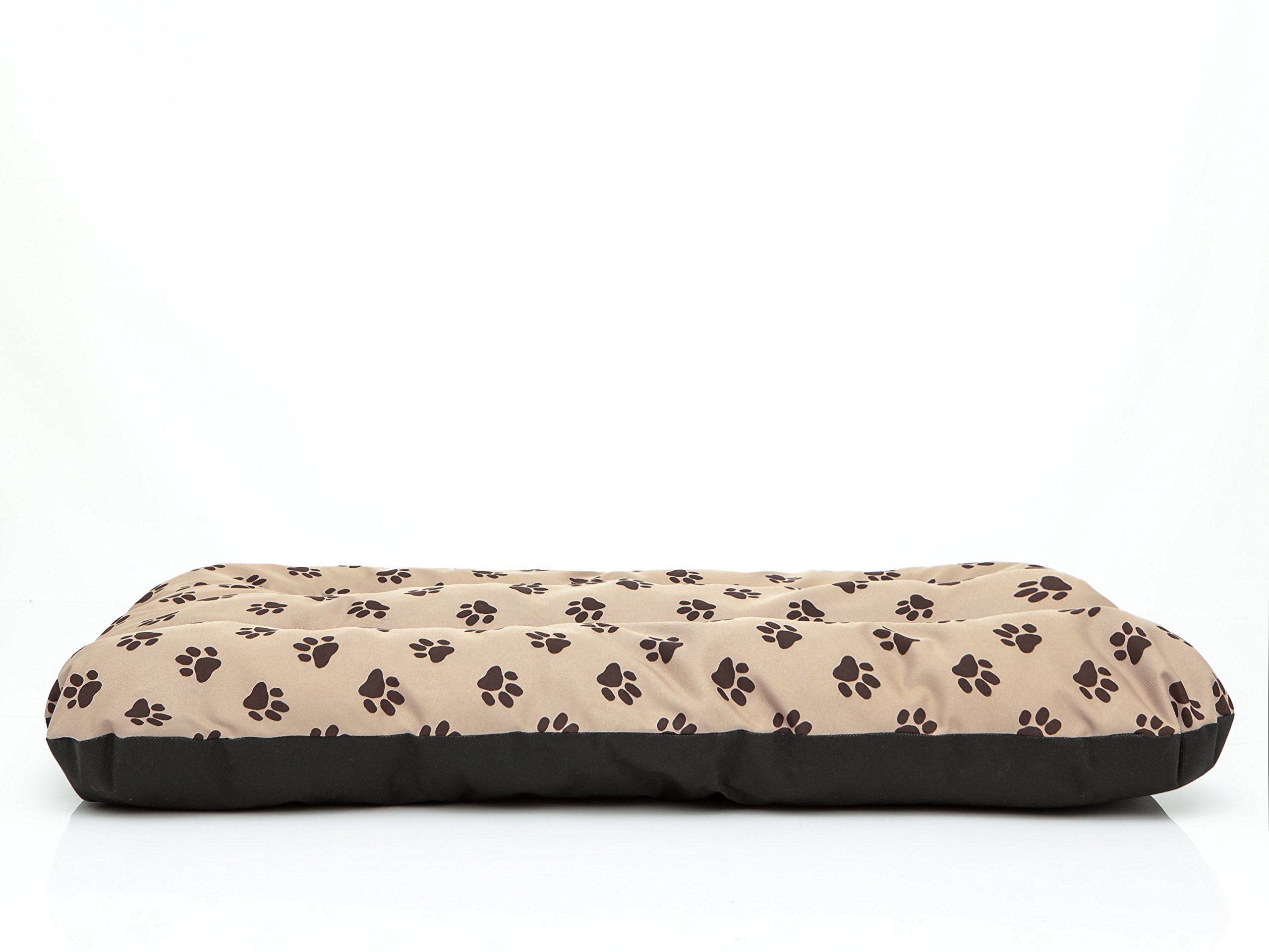 PillowPrim Colchón para perros, sofá para perros, cojín para perros, colchón para perros, cama para mascotas, cama suave, cojín R1-90 x 60 cm, patas beige