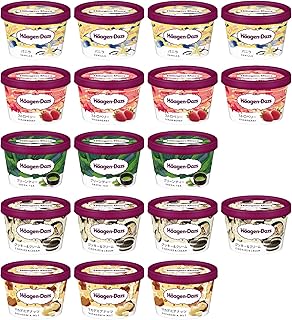ハーゲンダッツ ミニカップ18個(バニラ・ストロベリー・グリーンティー・クッキー&クリーム・マカデミアナッツ)