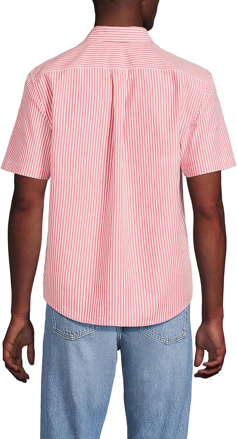 Lands' End Men's Short Sleeve Essential Lightweight Poplin - Image 2