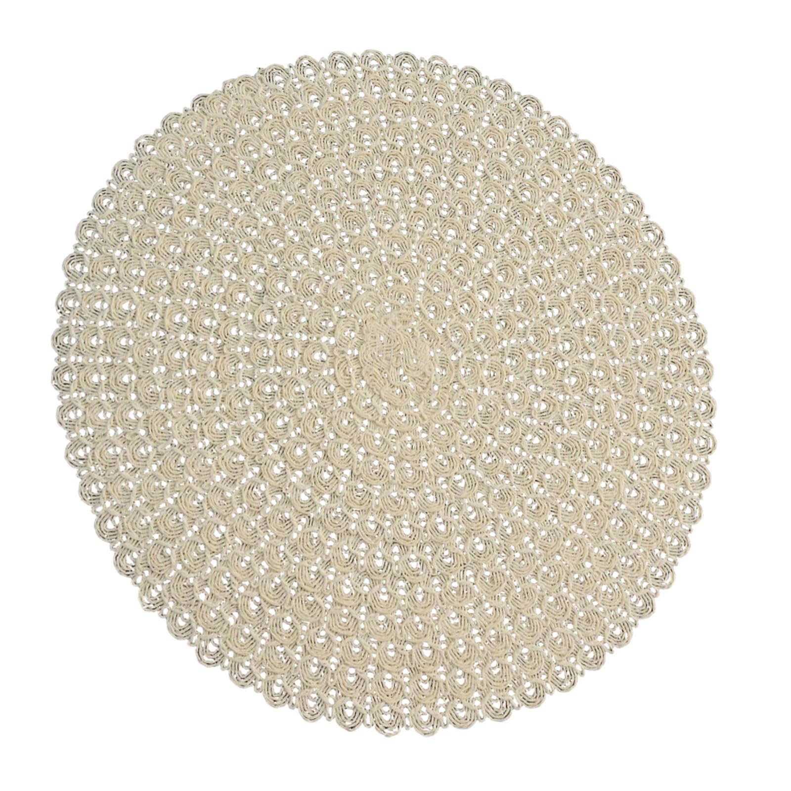 Tsophreniq Decorative Round Placemat Paper Materials for Table Protective 38cm Diameter Heatproof Mat