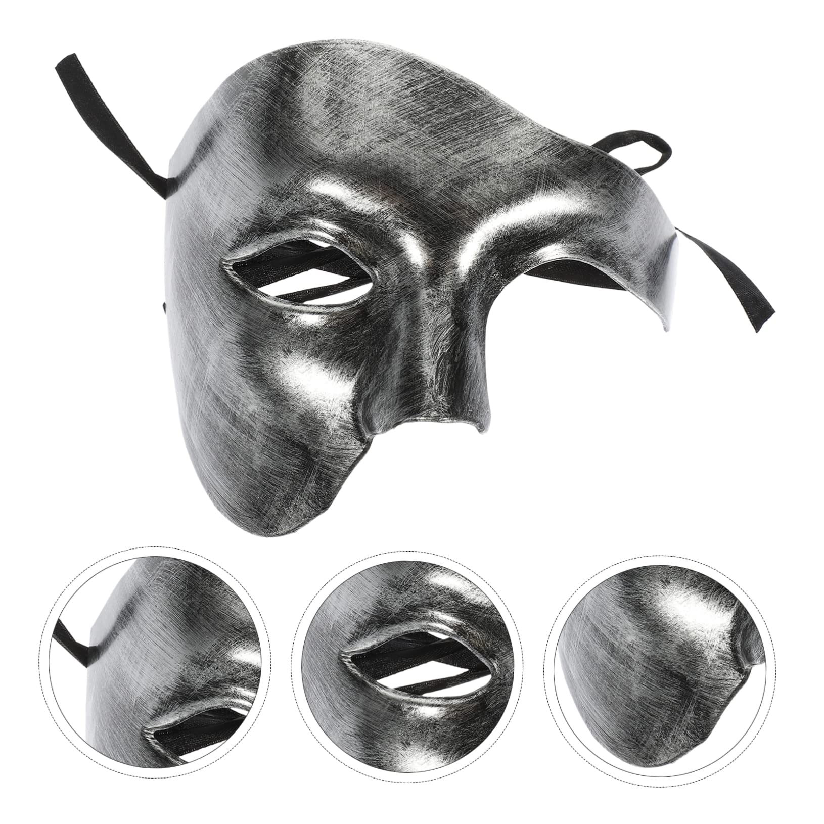 VICASKY Portable Half-face Mask Elegant Halloween Festival Accessory for Masquerade Costume Parties Cosplay Events Unique Decorative Prop for Family Friends Celebrations