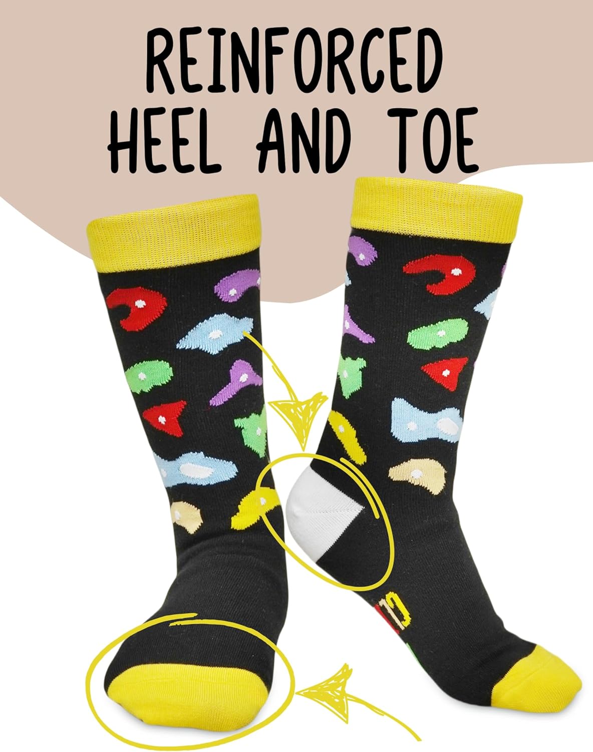 InnoBeta Rock Climbing Gifts for Men and Women, One Size Crew Socks - Image 4