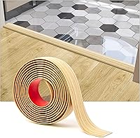 Vista 1 de Art3d Tira de Transición de Vinilo Autoadhesiva para Pisos, Tira de Piso Laminado, Tira Divisoria Plana para Pisos para Unir Espacios entre Pisos
