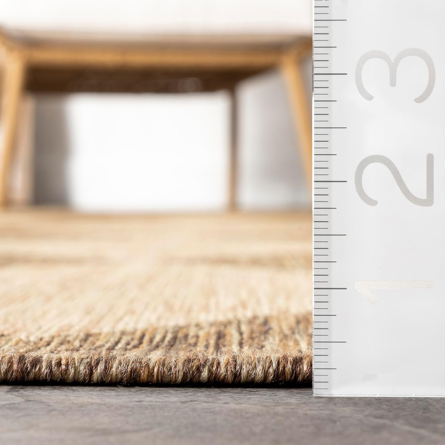 nuLOOM Outdoor Performance Collection Sabina Brown/Ivory, 8' x 10', Soft and Cozy, High Traffic, Stain Resistant, Easy Clean, Durable Area Rug for Indoor/Outdoor Patio, Deck, Porch, Garden, Courtyard Brown 8' x 10' (Rectangular)