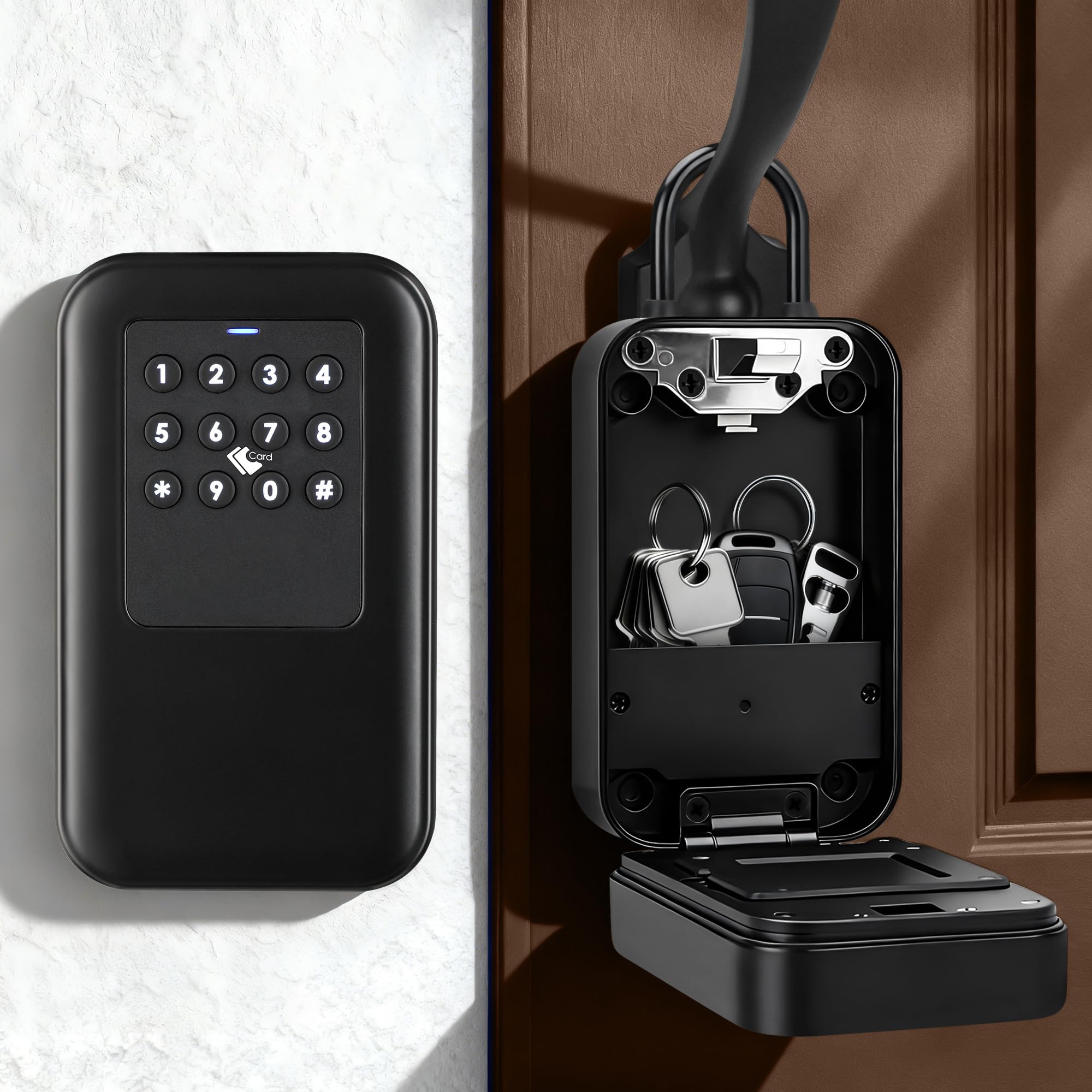 Boîte à clés intelligente d'extérieur IP65 haute sécurité avec manille et code