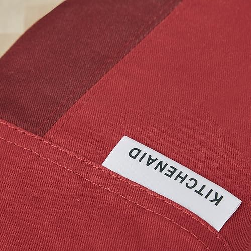 Vista 44 de KitchenAid Beacon - Juego de guantes de horno antideslizantes de dos tonos, batido/beige, 5.75 x 13 pulgadas, 2 piezas