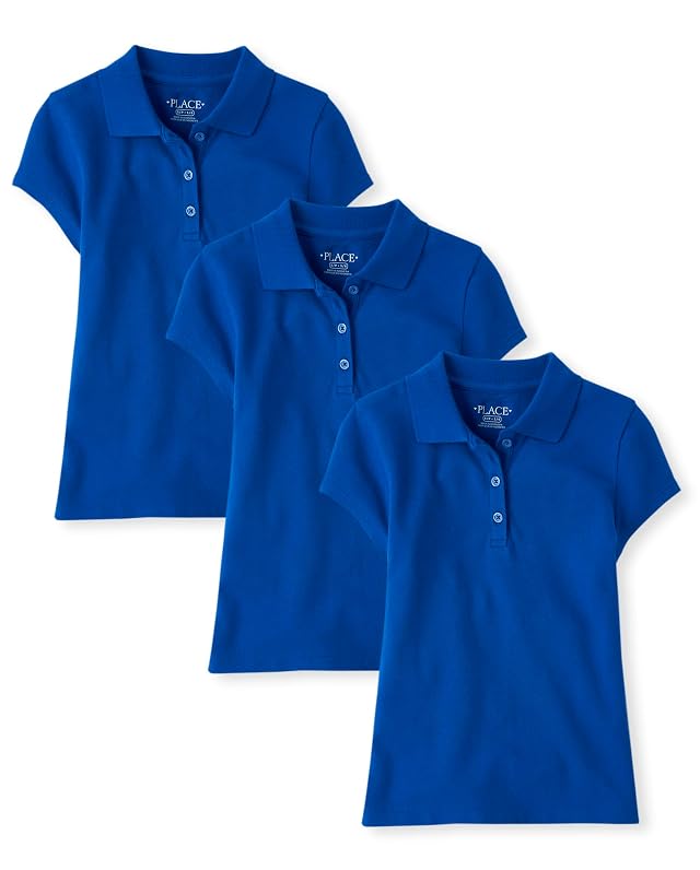 The Childrens Place Multipack Short Sleeve Pique Polo