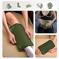 Vista 3 de Paquetes de hielo de gel flexibles medianos para lesiones reutilizables – Paquetes suaves de calor y frío para lesiones para tobillo, brazo, pie