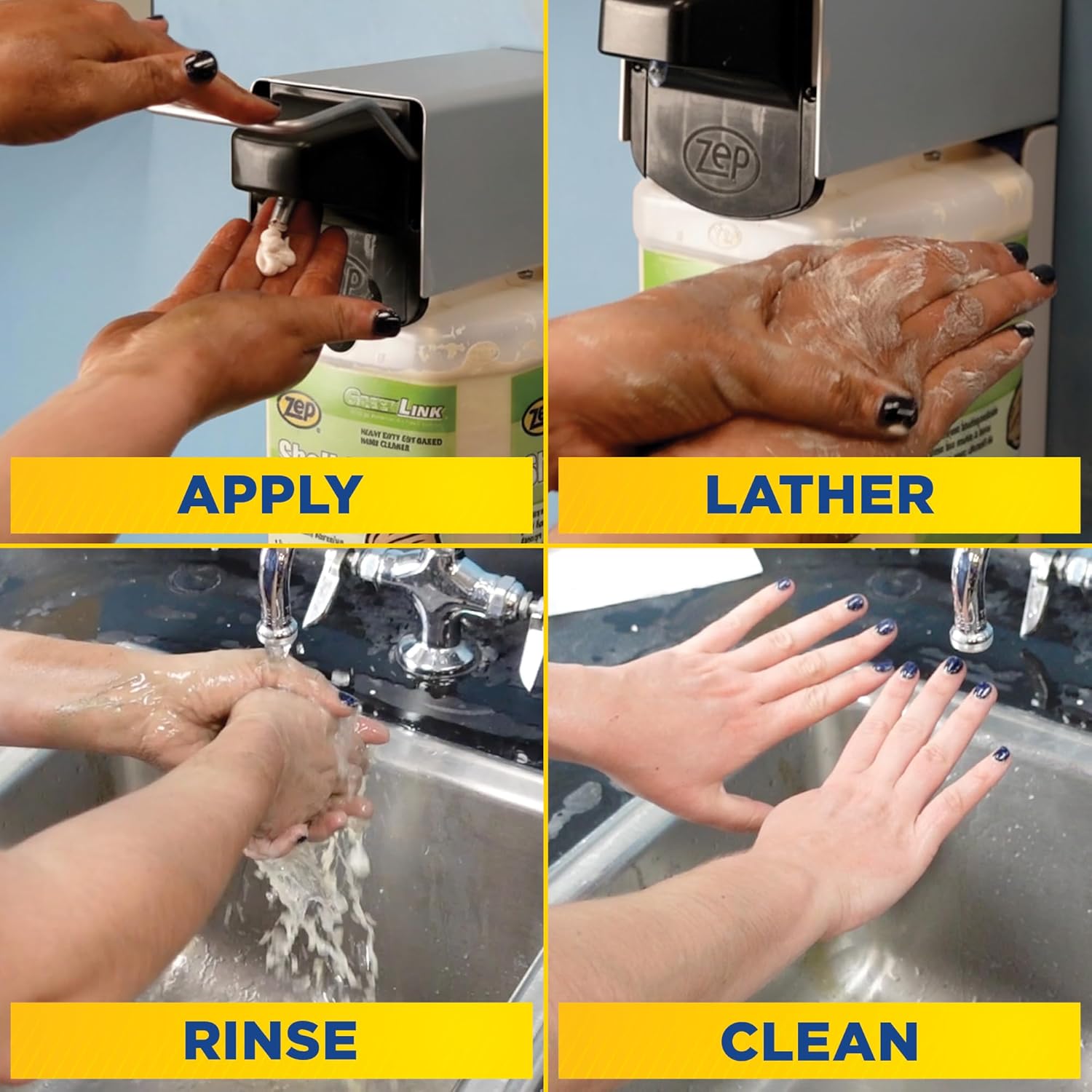 Zep TKO Heavy-Duty Industrial Hand Cleaner - 1 Gallon (Case of 4) - The GO-TO cleaner for Pros that actually works. Dispenser included