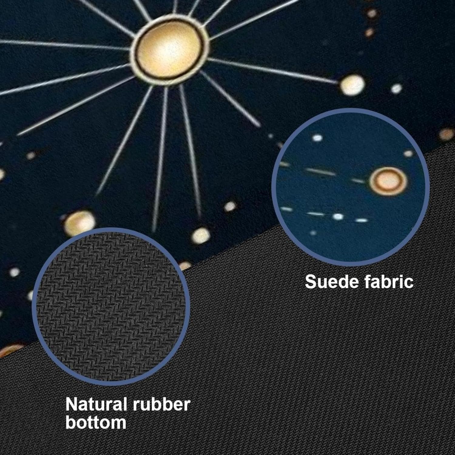 Yoga Towel, Constellations Zodiac Galaxy Pattern Non Slip Sweat Absorbent Hot Yoga Mat Towel for Hot Yoga, Pilates and Fitness - 72.8" x 26.8"