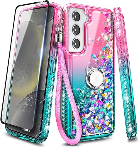 Miniatura 9 de NGB Supremacy Funda para Samsung Galaxy S22 (6.1 pulgadas) con protector de pantalla (cobertura máxima, TPU flexible), soporte de anillocorrea de