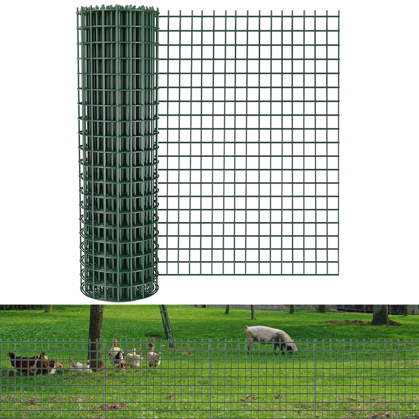 072804 新品【金網フェンス ガーデンワイヤーネット 20m-30m?】 Amazon | ERRTSDB 金網 動物よけフェンス, 1.8M（H）x 20M（L