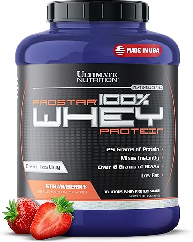 Vista 75 de Ultimate Nutrition PROSTAR 100% proteína de suero en polvo, baja en carbohidratos, apta para dieta cetogénica, 80 porciones, crema de chocolate