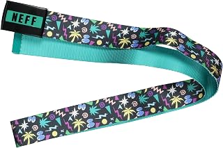 Neff Reversible Canvas Web Belt with Slide Buckle for Men OSFM