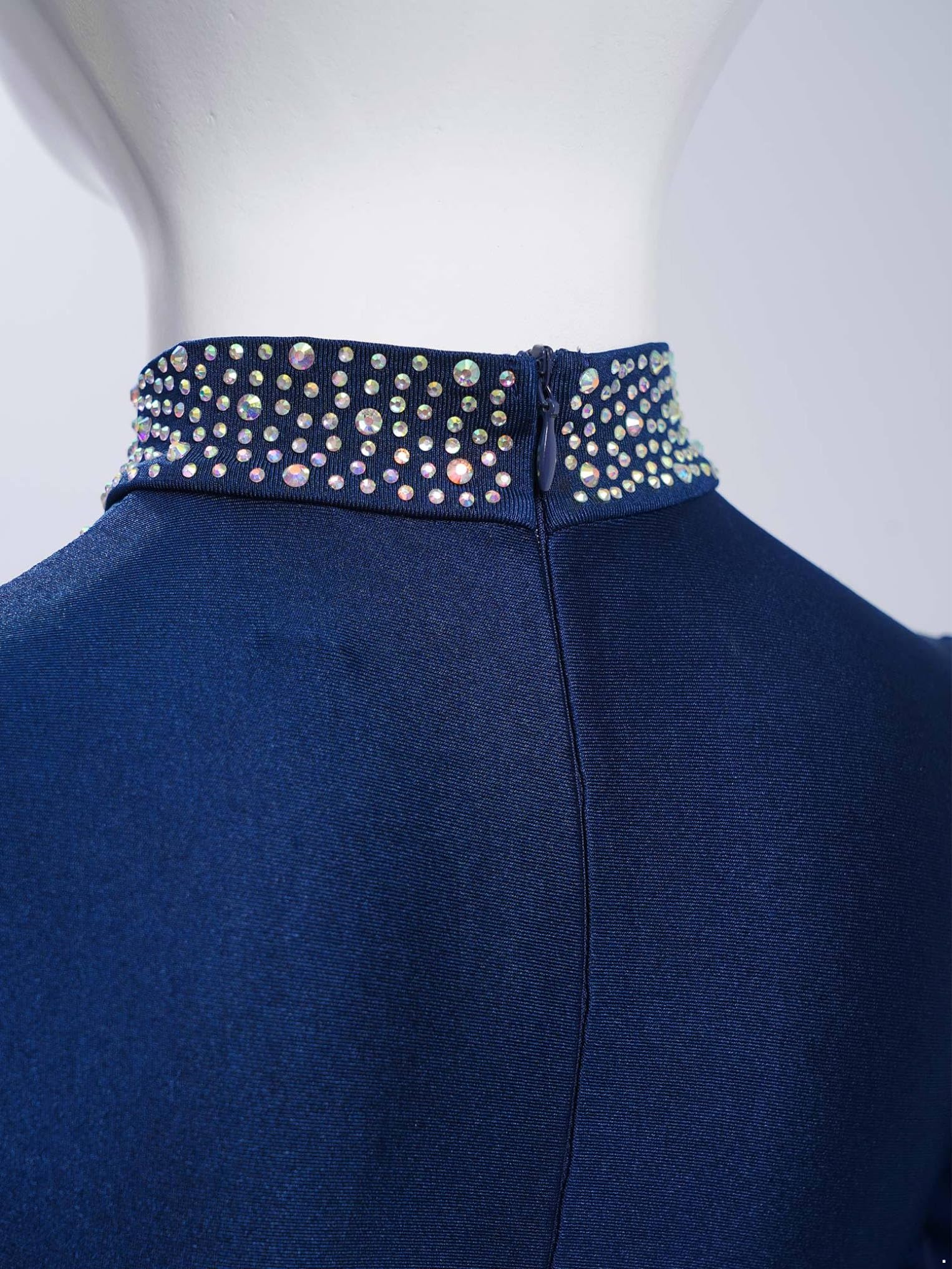 Oyolan Garçon Justaucorps Danse Ballet Manches Longues Strass Tenue Patinage Artistique Leotard Gymnastique Compétition