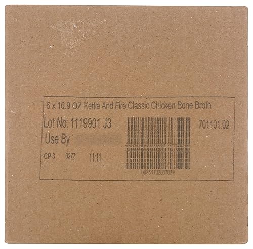 Miniatura 3 de Kettle & Fire Caldo de hueso de pollo clásico, 0.35 onzas de proteína, Whole30, sin gluten, 16.9 onzas (paquete de 6)