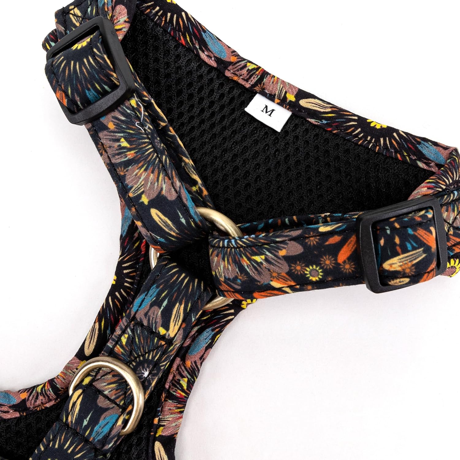 Angie and Allie Organic Cotton Dog Harness,No Pull Pet Harness with Leash D-Ring,Adjustable Soft Padded Dog Vest,Comfortable,Sustainable,Breathable and Stylish for Your Canine Companion