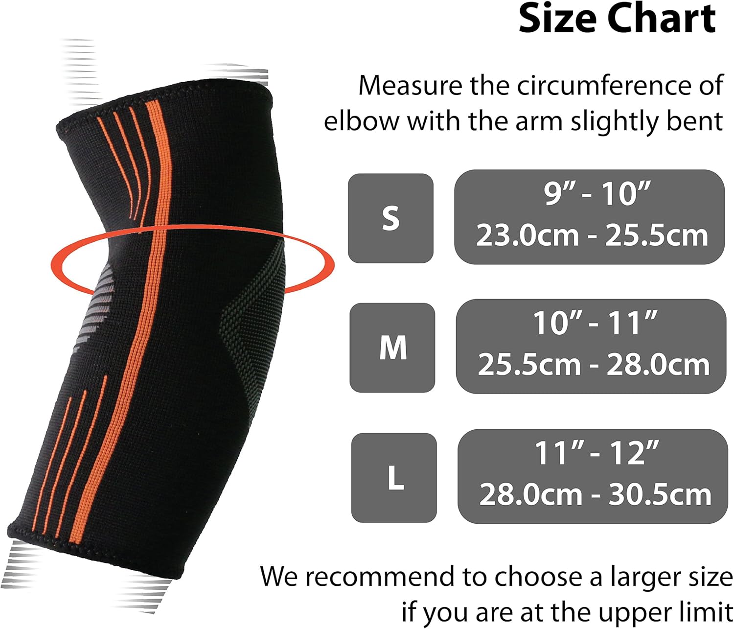 NeoAlly Compression Elbow Sleeve Premium Arm Support Brace for Arthritis Tendonitis Elbow Pain Relief from Tennis Elbow Golf Elbow Lacrosse Elbow and Cricket Elbow
