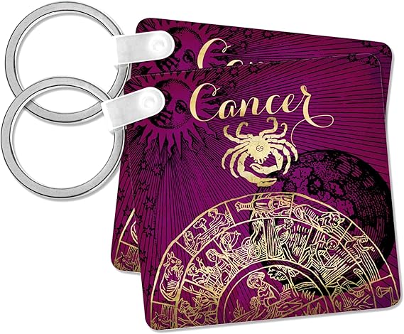 3dRose, Cancer Symbol Astrology Zodiac Sign Horoscope, Key Chain