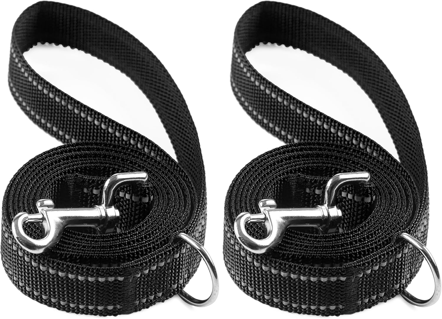 SUNNQ 2Pack Reflective Dog Leash 6ft Nylon Dog Leashes
