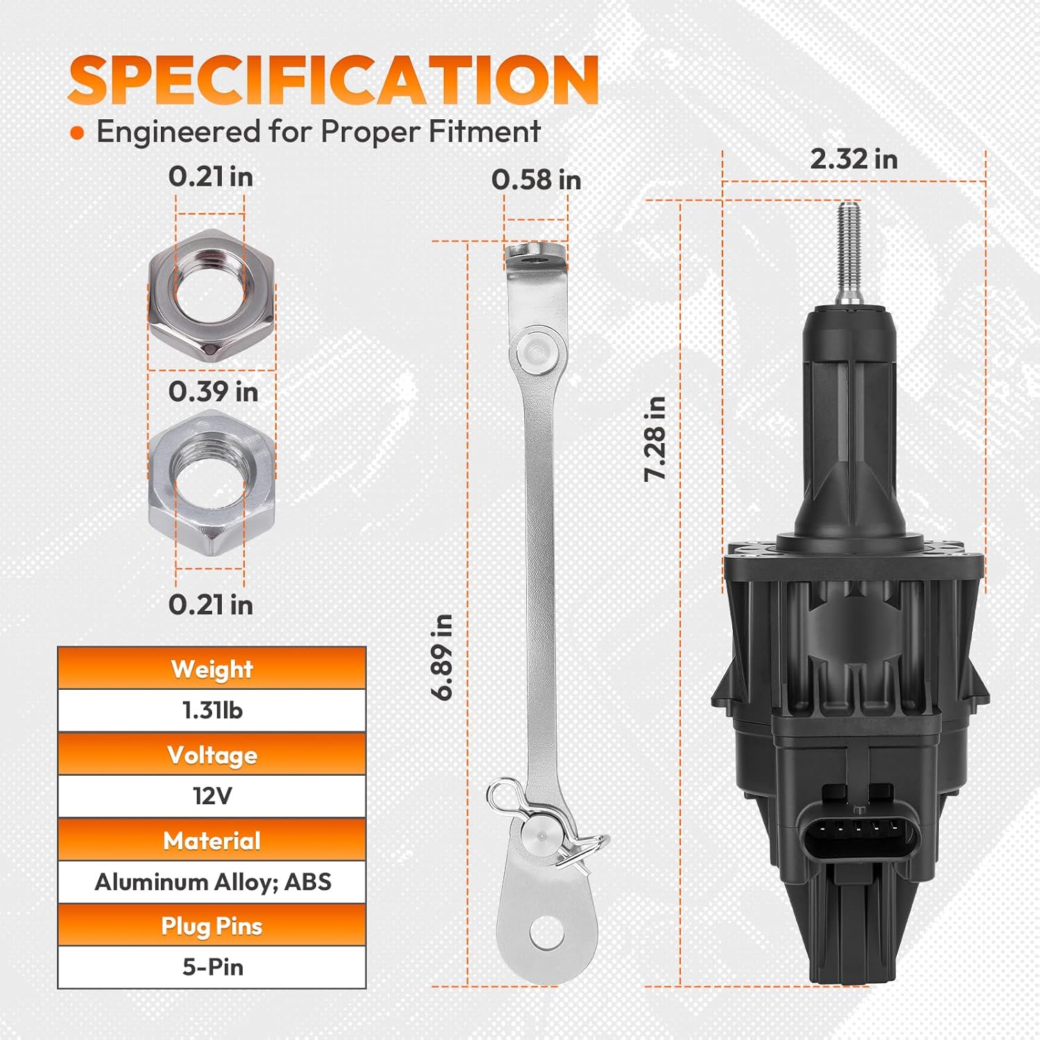 11657638783 Turbocharger Wastegate Actuator Compatible with BMW F22 F23 F32 F10 E84 F25 F26 F15 E89, 228i 320i 328i 428i 528i X1 X3 X4 X5 Z4, N20 N26 2.0L L4, Replace # 11658485117 11658485115
