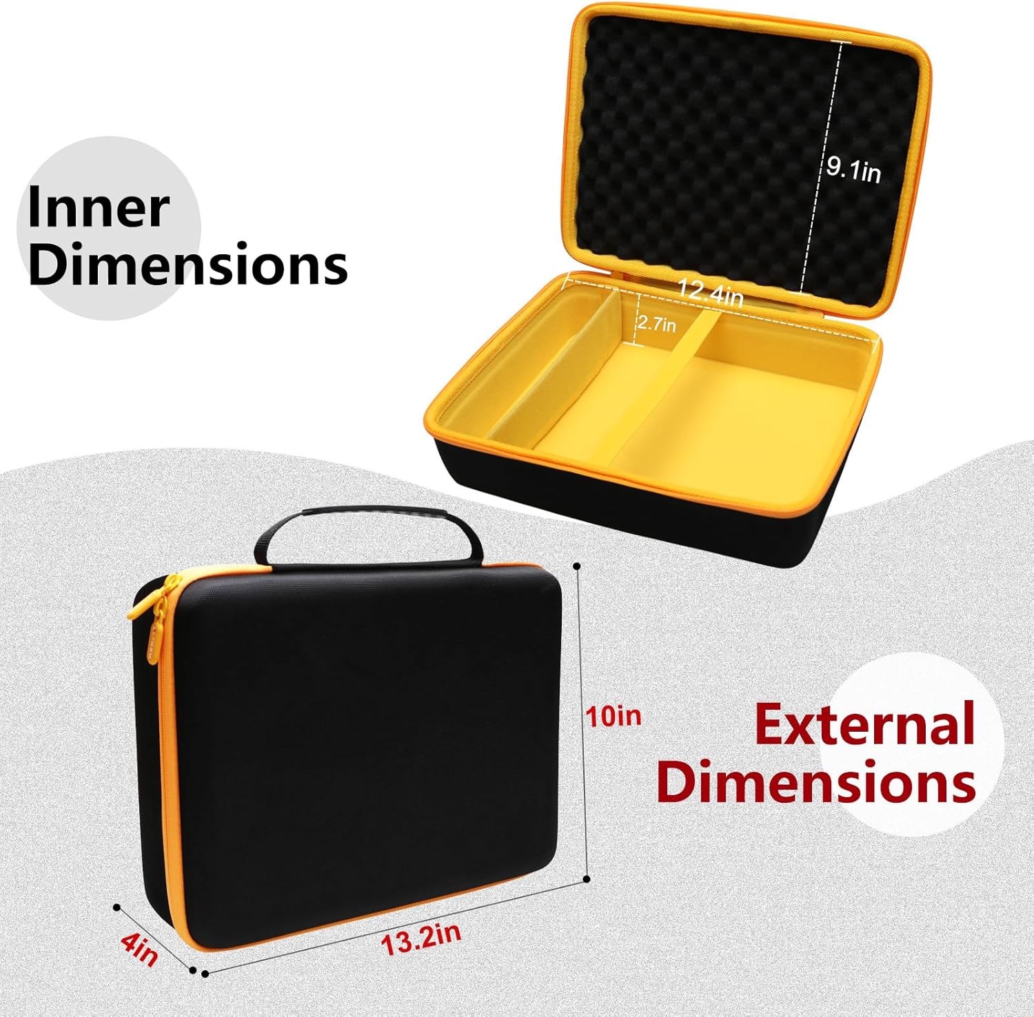 LTGEM Case Compatible with DCF630B/DCF6202/DCF622B 20V Max Drywall Screwgun(Inside: 12.2"x9"x3.5), Case Only