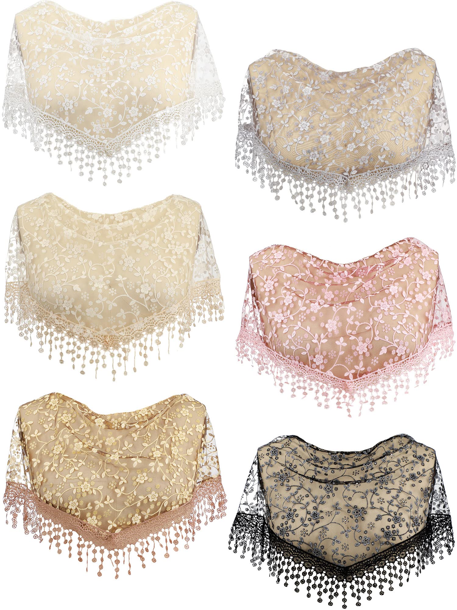 Veils for Church Catholic Mass Veils for Women Catholic Lace Triangle Mantilla chapel Floral Tulle Scarf