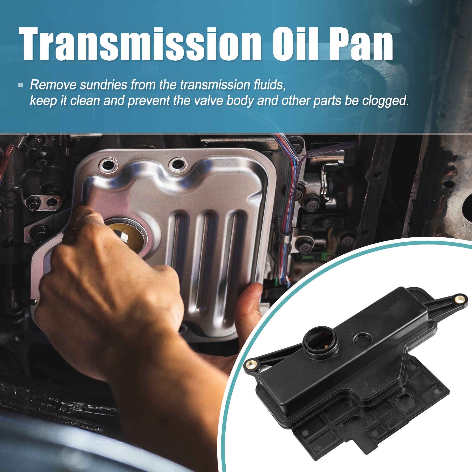 X AUTOHAUX Transmission Filter Oil Pan For Toyota Yaris 1