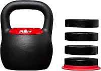 REP Fitness Adjustable Kettlebell 20-40 lbs - Quick-Twist Compact Home Gym Set with Secure Grip & Floor Protection