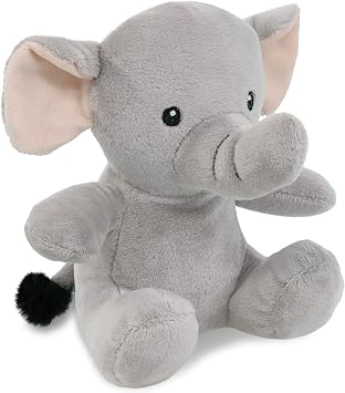 DolliBu Elephant Plush - Super Soft Stuffed Animal, Cute Wildlife Animal Plush, Adorable Fluffy Stuffed Animal for Boys and Girls, Stuffed Zoo Animals Plush Gift for Babies, Kids, Adults - 6 Inches