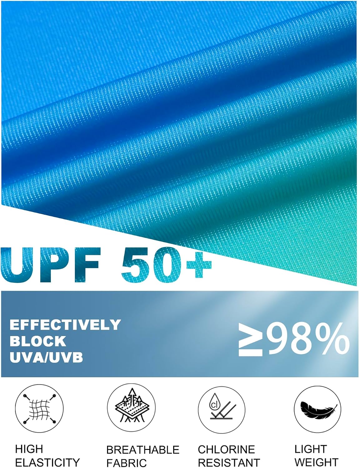 Women's Rash Guard UPF 50+ Short Sleeve Swim Shirts UV Protection Shirts Quick Dry Swimsuit Top Bathing Suit Top