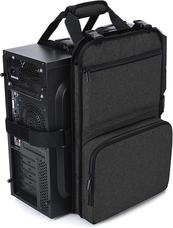 Trunab PC Tower Carrying Strap with Handle, Desktop