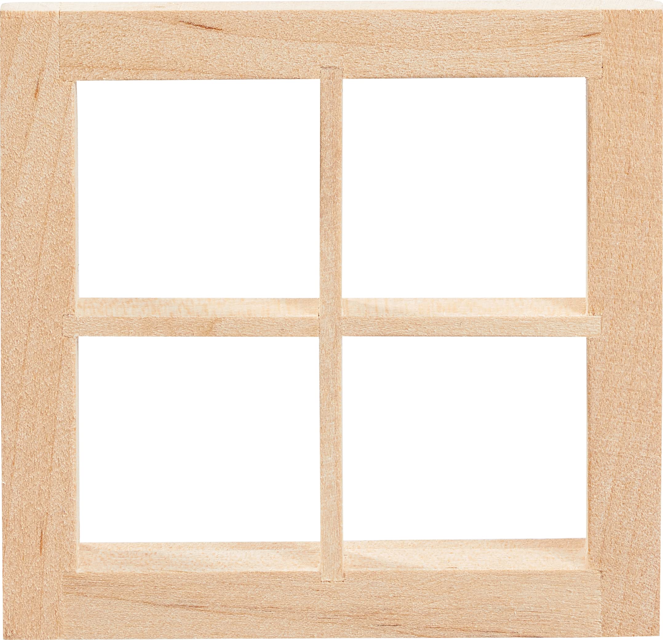 HobbyFun Dekofigur – Miniatur Fenster Quadrat 7 cm x 7 cm