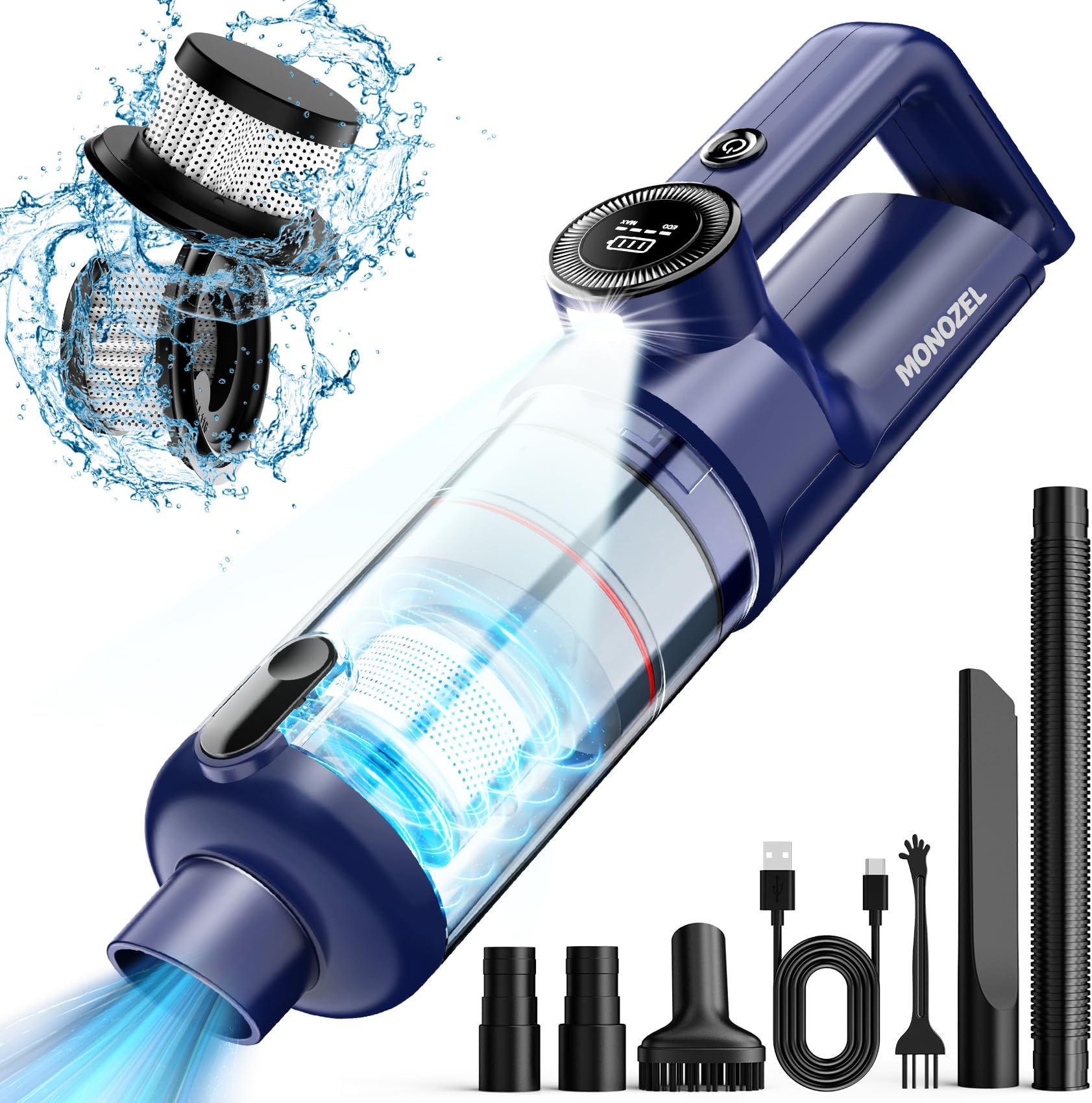 Portable Cordless Handheld Vacuum Cleaner, Handheld Vacuum