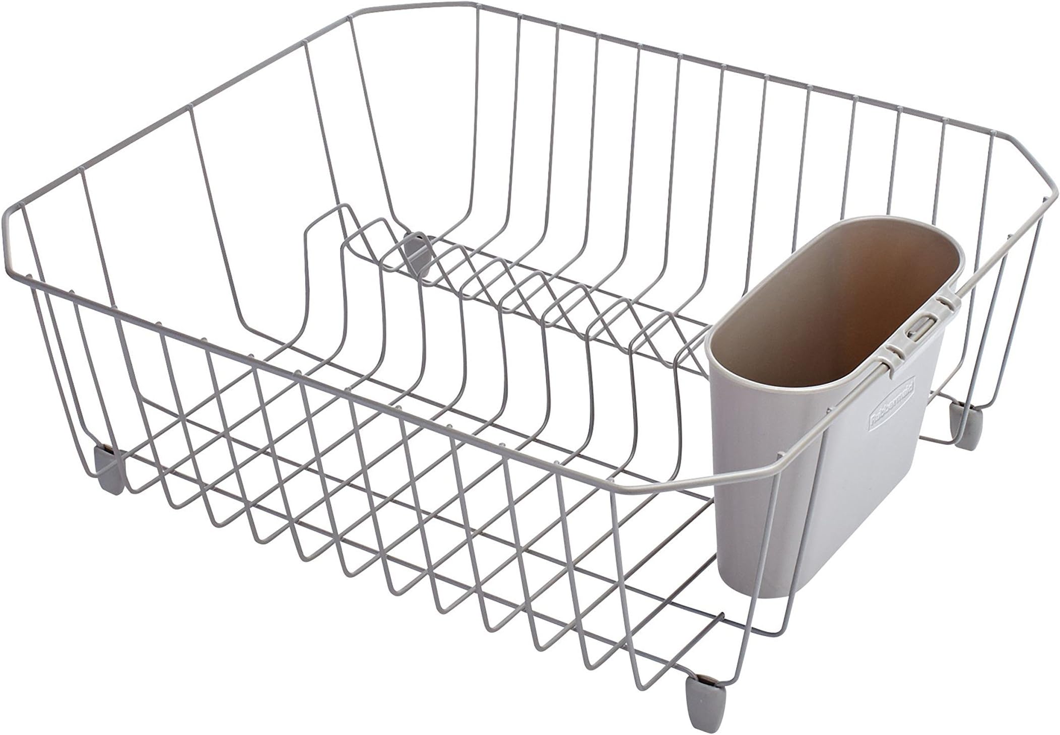 Rubbermaid Disinfectant Dish Drainer, Small, White