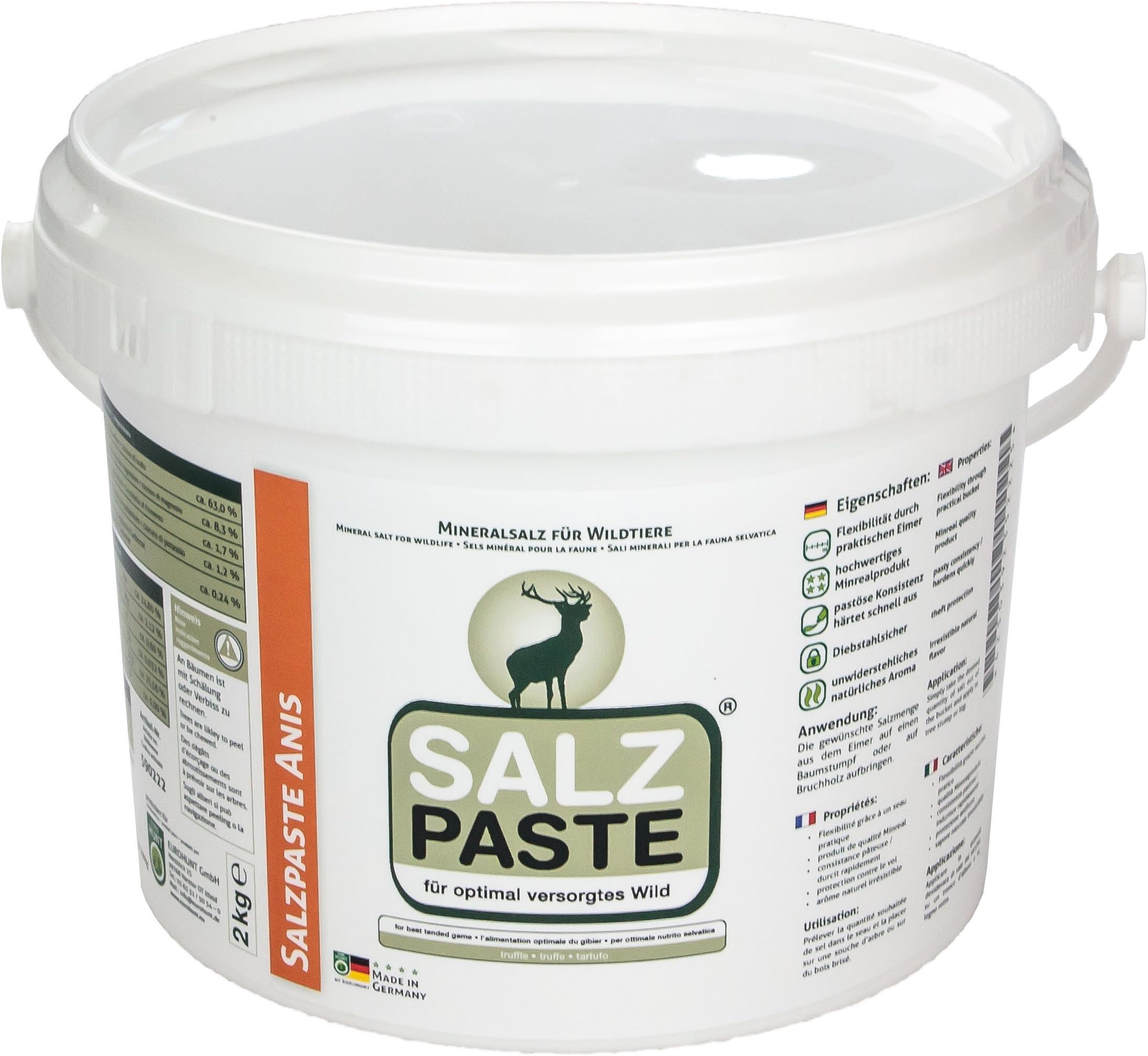 DEUSA Eurohunt salt paste anise 2 kg bucket, 590222