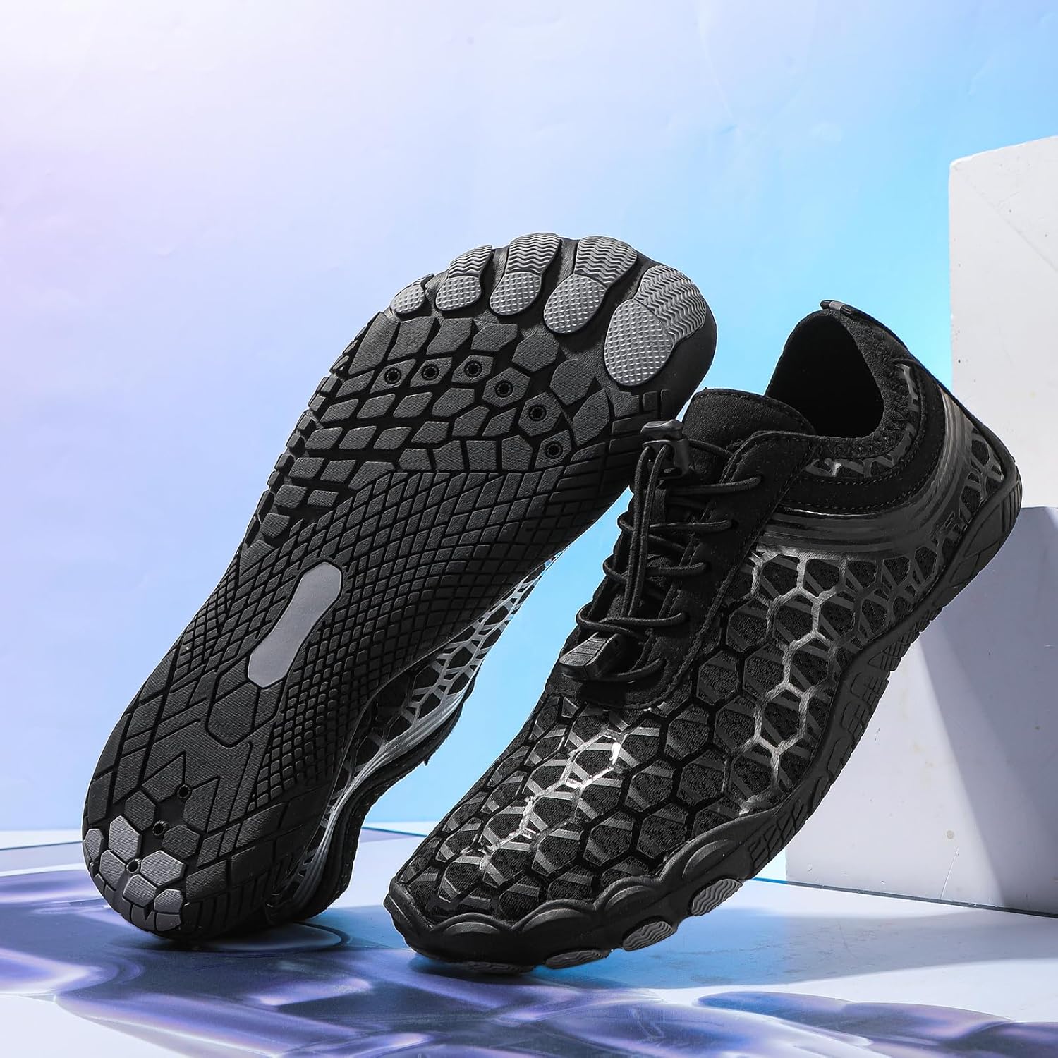 Aqua Sports Shoes Quick-Dry Barefoot Design for Pool, Diving & Beach | Men's & Women's Wide Width Non-Slip Water Socks Footwear - Image 5