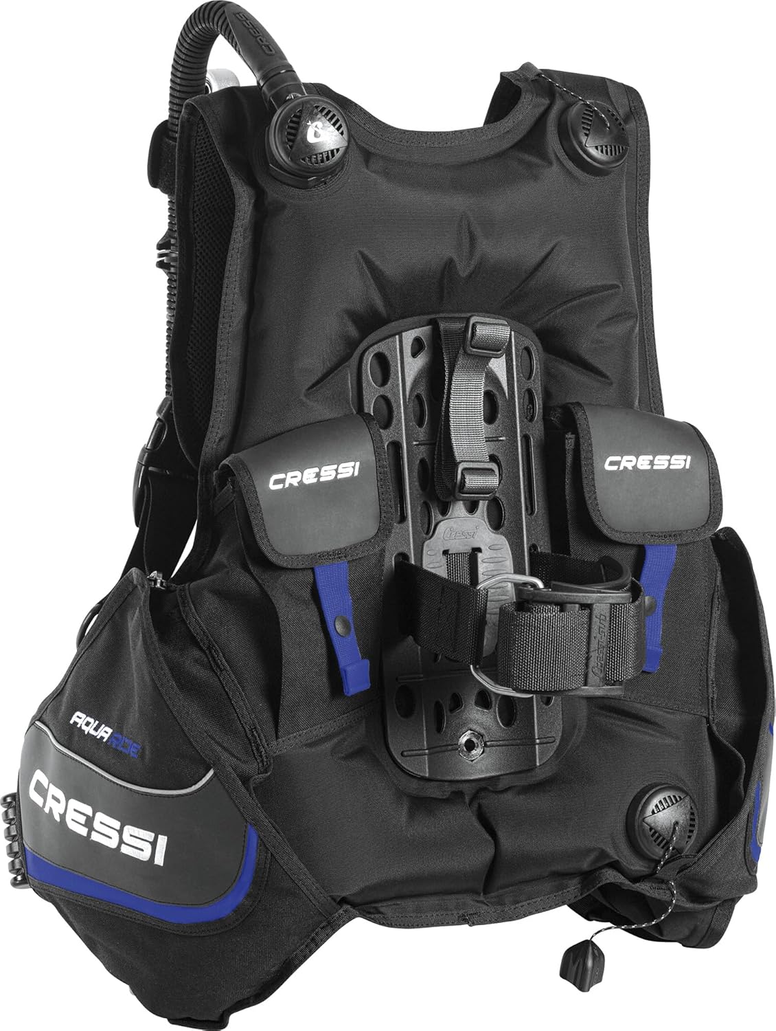 Cressi Pro Scuba Diving Gear Package Complete with Aquaride Pro BCD - Donatello C2 Dive Computer - MC9 Compact Regulator Set Fully Assembled