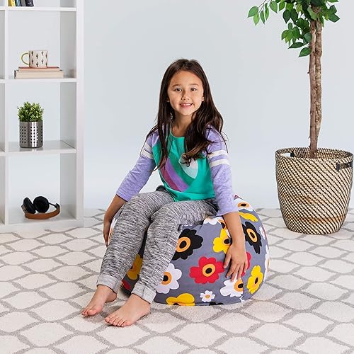 Miniatura 4 de Posh Stuffable - Sillón puff con almacenamiento para niños, contenedor de animales de peluche, organizador de juguetes de niños