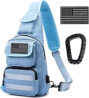 Vista 12 de Bolso táctico de hombro - Mochila militar Molle 1000D al aire libre Daypack, Negro -, Moda