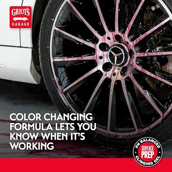 Griot's Garage Iron and Fallout Remover for Car Detailing and Cleaning, Removes Rust, Embedded Debris, and Fallout from Multiple Exterior Surfaces 10949, One Gallon
