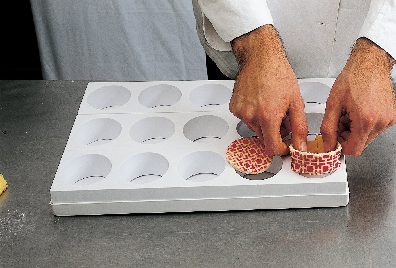 Martellato Plastique en Forme de Pelle à Tarte Moule à Plateau, 60 x 40 x 4 cm, Blanc