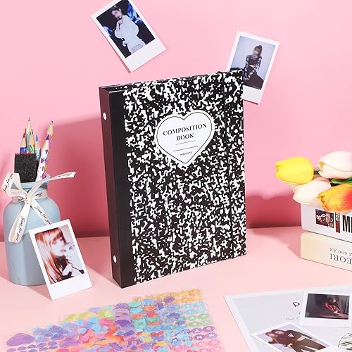 Miniatura 3 de Kpop - Carpeta para tarjetas fotográficas Kpop, fundas para libros con calcomanías coreanas Kpop, carpeta A5, álbum de tarjetas fotográficas de 6