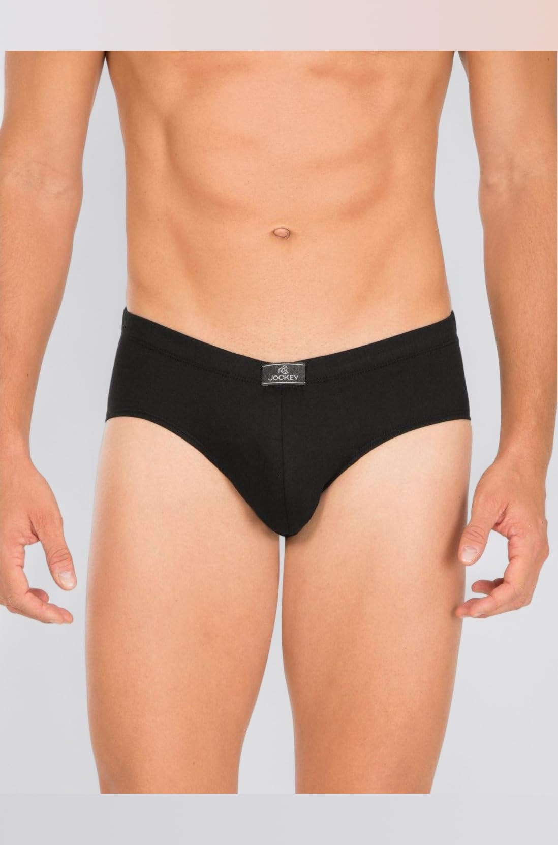 8035 Men's Super Combed Cotton Solid Poco Brief with Ultrasoft Concealed Waistband (Pack of 3)