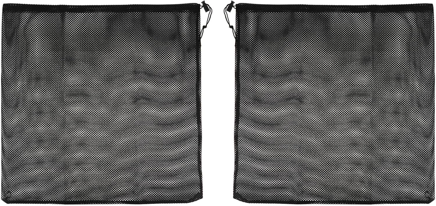 Water Pump Filter Bag with Drawstring, Mesh Barrier Filter Bag 45X45Cm, 2pcs for Aquarium Pump Accessories and Fish Tank Filtration