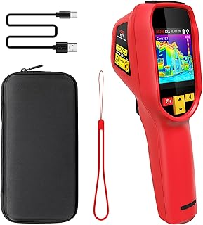 Wärmebildkamera 240×240 Auflösung 15 Farbpaletten Infrarot Wärmekamera -4°F bis 1022°F 25Hz Wiederaufladbare tragbare Wärmebildkamera mit Laserpointer 50°FOV für Hausinspektion HVAC